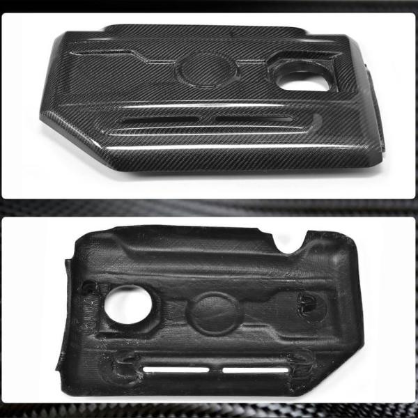 Купить Крышка двигателя (для GTI HB 2010-2013, Карбон) для Volkswagen Golf 6