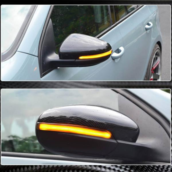 Купити Кришки дзеркал V1 (для HB 2010-2013, Карбон) для Volkswagen Golf 6