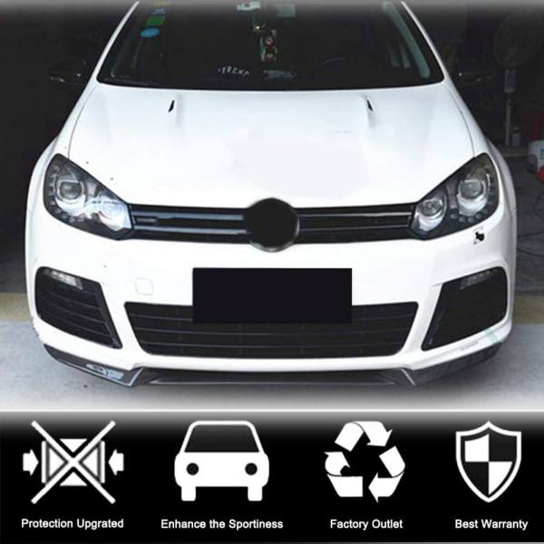 Купити Накладка на передній бампер Lip V3 (для R HB 2010-2013, Карбон) для Volkswagen Golf 6