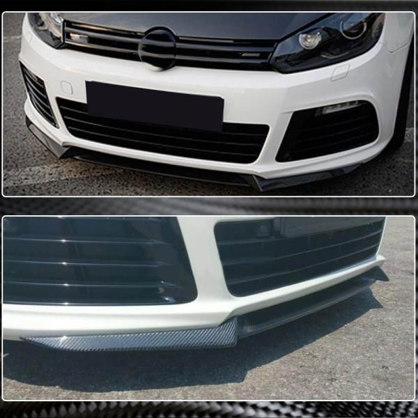 Купити Накладка на передній бампер Lip V3 (для R HB 2010-2013, Карбон) для Volkswagen Golf 6