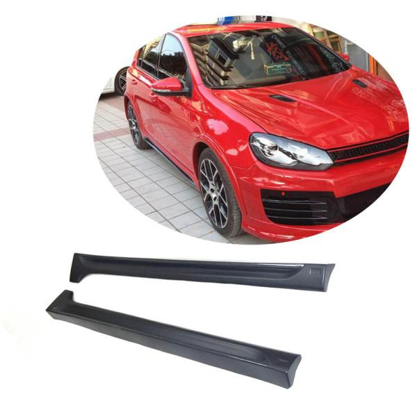 Купити Бокові пороги (для Base HB 2010-2013, Карбон) для Volkswagen Golf 6