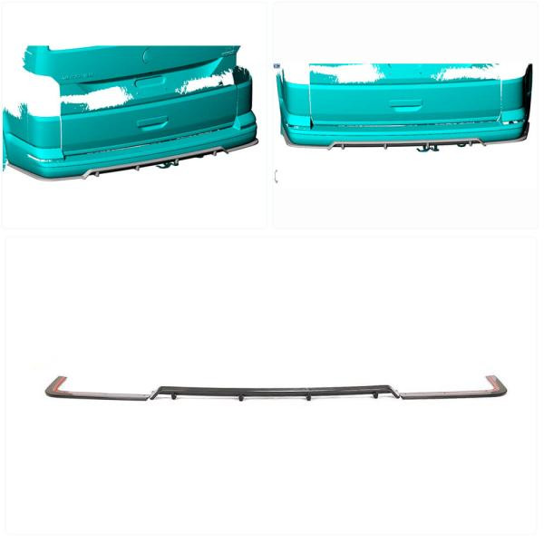 Купить Диффузор заднего бампера (для 2015-2019, Карбон) для Volkswagen T6