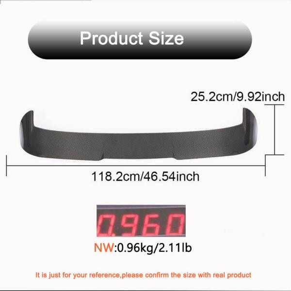 Купить Спойлер (для 2016-2019, Карбон) для Volkswagen Tiguan