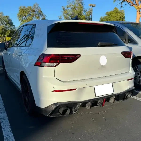Купить Диффузор заднего бампера (для GTI HB, Карбон) для Volkswagen Golf 8