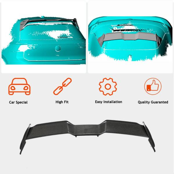 Купити Спойлер V2 (для GTI/R EU 2019-2024, Карбон) для Volkswagen Golf 8