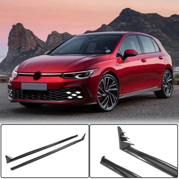 Купити Бокові пороги (для GTI / R-Line HB, Карбон) для Volkswagen Golf 8