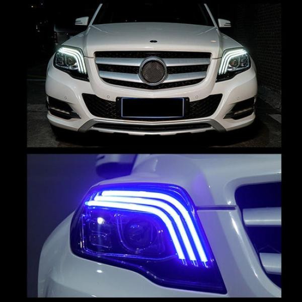 Купить Передние фары FullLed V-2 (2012-2015, 2 шт) для Mercedes GLK сlass X204