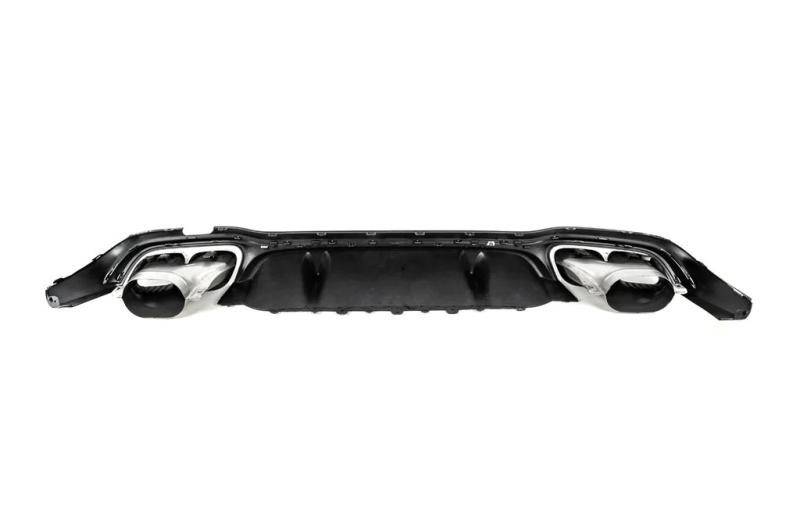 Купить Задний диффузор с насадками Silver (для AMG/AMG-Line Дизайн E63 2020-2024) для Mercedes E-сlass W213