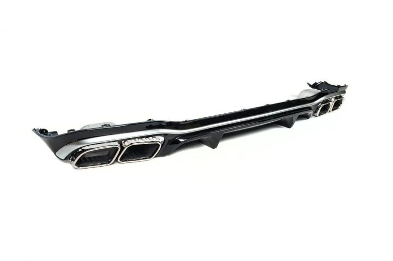 Купить Задний диффузор с насадками Silver (для AMG/AMG-Line Дизайн E63 2020-2024) для Mercedes E-сlass W213