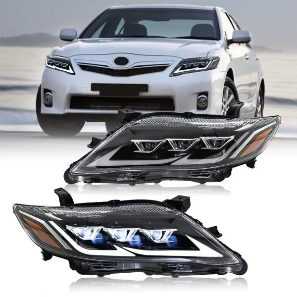 Купити Передні фари Lexus-design V2 (рестайлінг, 2 шт) для Toyota Camry 2006-2011 рр
