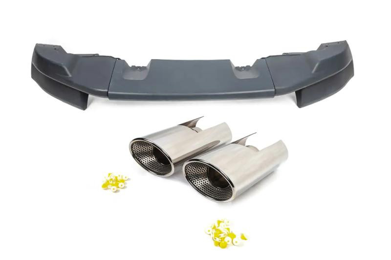 Купити Накладка на задній бампер з насадками (ABS-пластик, під фарбування) для Land Rover Freelander II