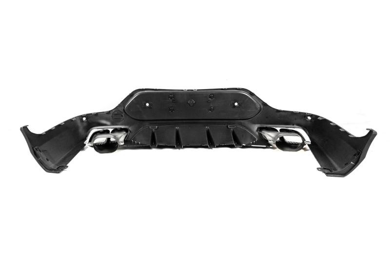 Купить Задний диффузор с насадками Silver (Дизайн AMG63) для Mercedes GLC coupe C253