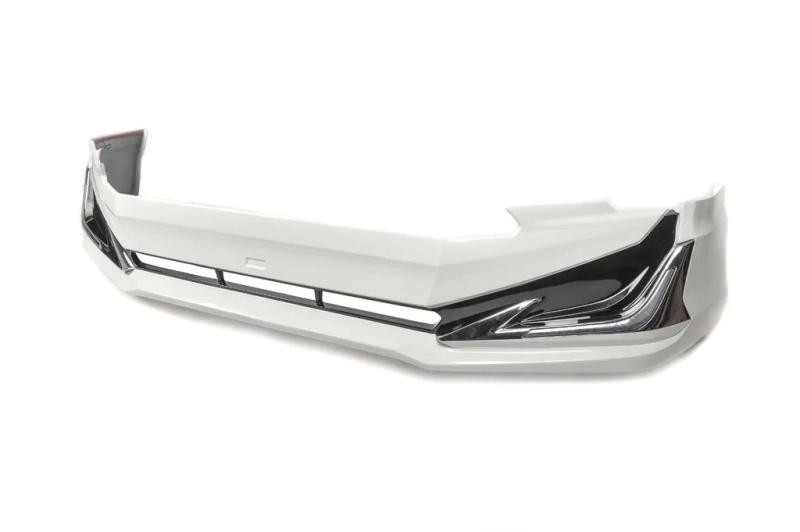 Купить Накладка на передний бампер Modelista V3-LED (2017-) Черный цвет для Toyota Land Cruiser Prado 150