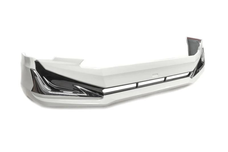 Купить Накладка на передний бампер Modelista V3-LED (2017-) Черный цвет для Toyota Land Cruiser Prado 150