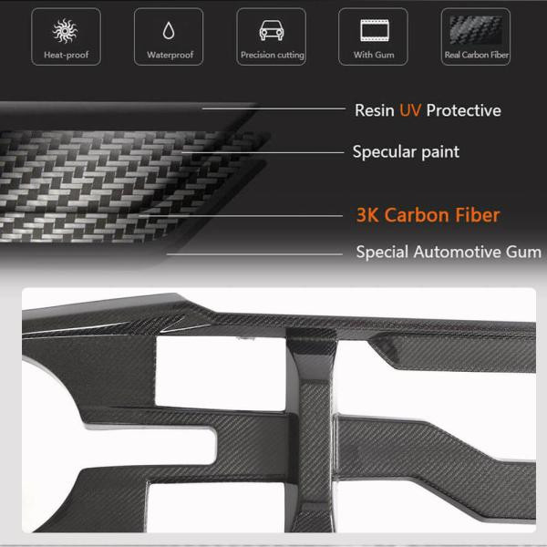 Купити Решітка радіатора V1 (Карбон) для Ford Bronco