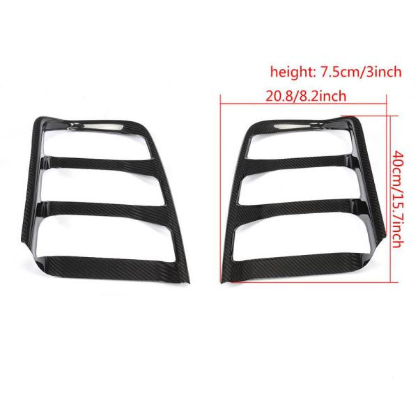 Купить Накладки на задние фонари (2015-2017, Карбон) для Ford Mustang