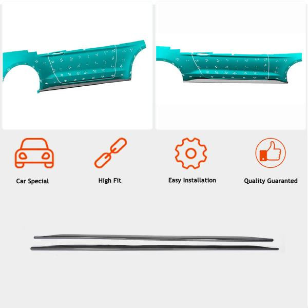 Купить Боковые пороги V1 (Карбон) для Ford Mustang 2015-2023 гг