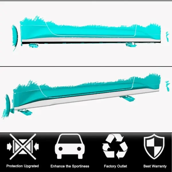Купити Бокові пороги (Карбон) для Ford Mustang 2024- рр