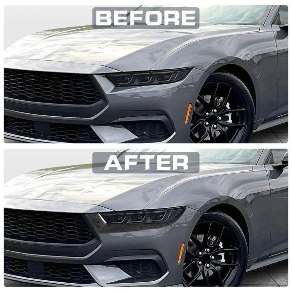 Купити Накладки на протитуманки (Карбон) для Ford Mustang 2024- рр