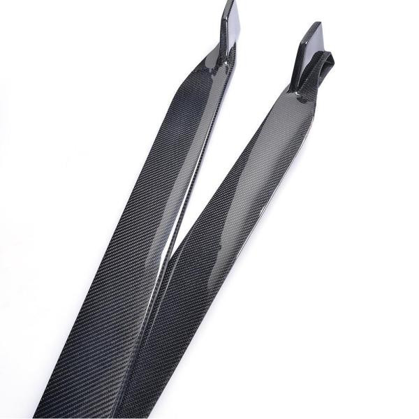 Купити Бокові пороги V2 (Карбон) для Ford Mustang 2015-2023 рр