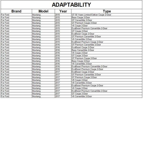 Купити Бокові пороги V2 (Карбон) для Ford Mustang 2015-2023 рр
