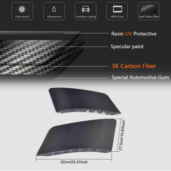 Купити Накладки на задні крила (2015-2017, Карбон) для Ford Mustang рр