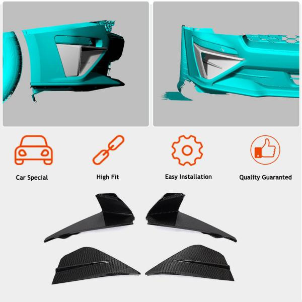 Купить Накладки на противотуманки (2018-2021, Карбон) для Ford Mustang