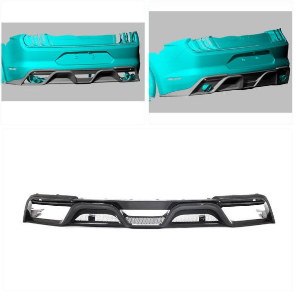 Купити Дифузор заднього бампера V2 (2018-2021, Карбон) для Ford Mustang рр