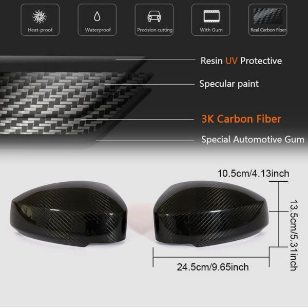 Купить Накладки на зеркала (2003-2006, Карбон) для Nissan 350Z