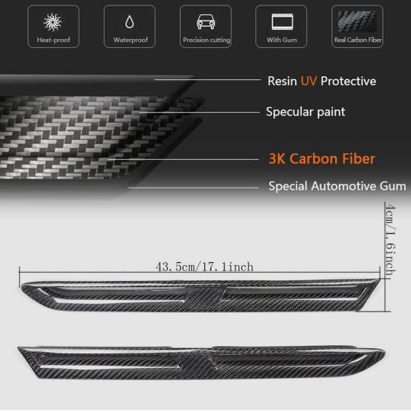 Купити Накладки на передні крила (2009-2015, Карбон) для Nissan GT-R