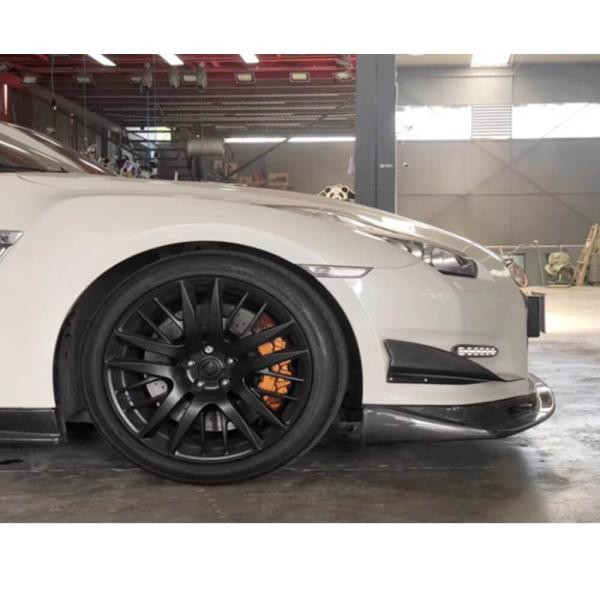 Купить Накладки на передний бампер (2009-2015, Карбон) для Nissan GT-R
