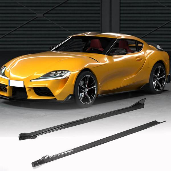 Купити Бокові пороги (Карбон) для Toyota Supra 2019- рр