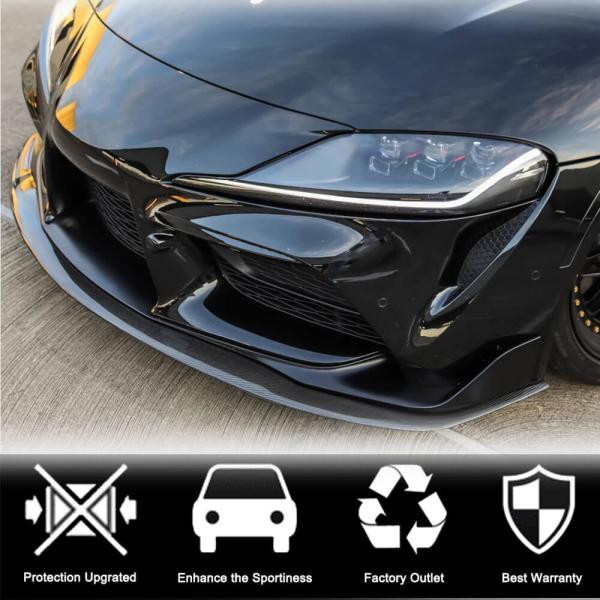 Купити Накладка на передній бампер Lip V1 (Карбон) для Toyota Supra 2019- рр