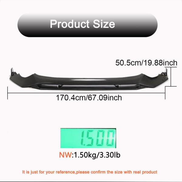 Купити Накладка на передній бампер Lip (Карбон) для Toyota GR86