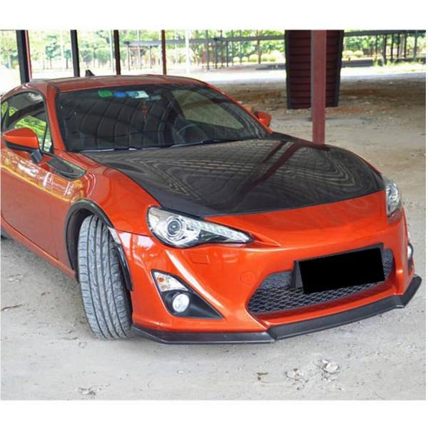 Купити Накладка на передній бампер Lip V1 (Карбон) для Toyota GT86