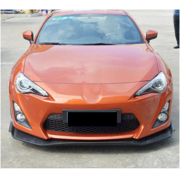 Купити Накладка на передній бампер Lip V3 (Карбон) для Toyota GT86