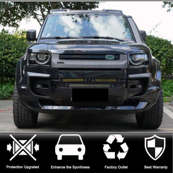 Купити Накладка на решітку радіатора (Карбон) для Land Rover Defender 2019- рр