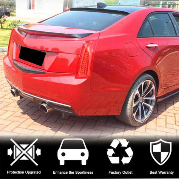 Купити Накладка на задній бампер (Карбон) для Cadillac ATS