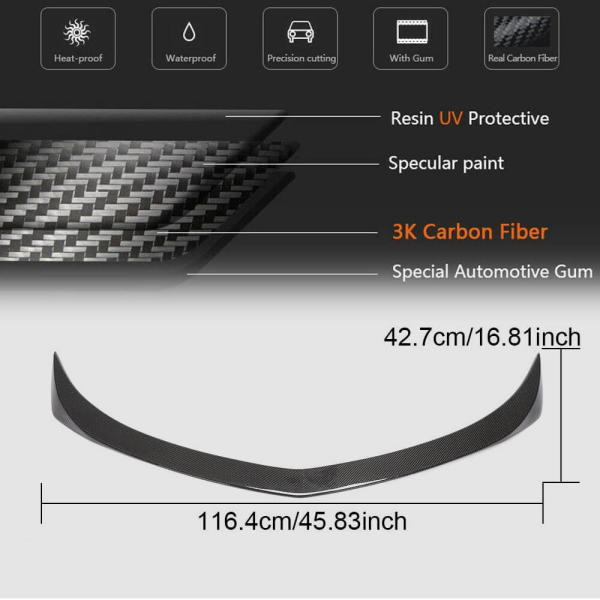 Купити Спойлер V4 (Карбон) для Cadillac ATS