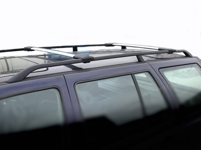 Купити Перемички на звичайні рейлінги без ключа Can V1 (2 шт) до 105 см, Чорні для Volkswagen Tiguan 2016-2023 рр