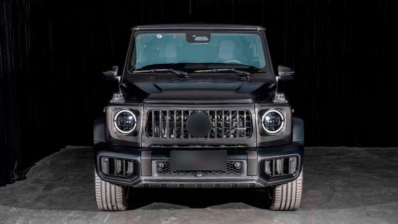 Купить Нижняя накладка на передний бампер (для G63 AMG, Карбон) для Mercedes G сlass W465 2025- гг