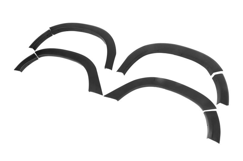 Купити Накладки на арки з молдингами (12 шт., чорні ABS) для Renault Duster 2018-2024 рр