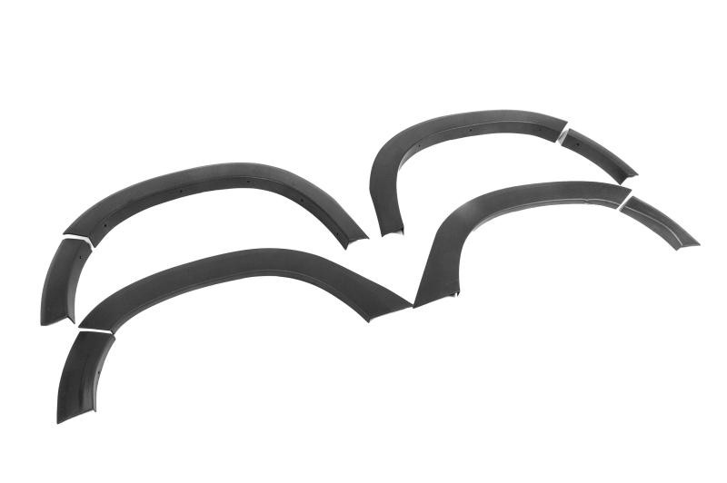 Купити Накладки на арки з молдингами (12 шт., чорні ABS) для Renault Duster 2018-2024 рр
