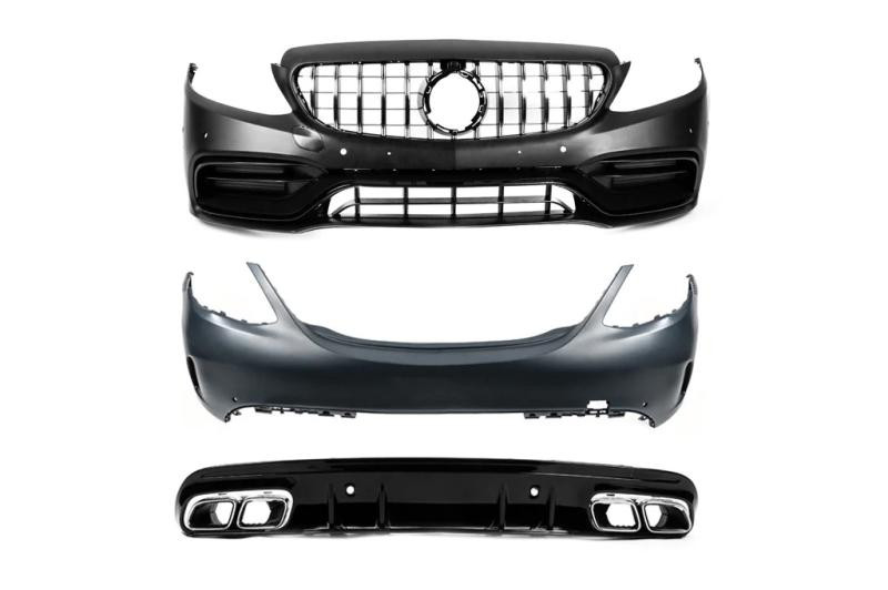 Купити Комплект обвісів з повним заднім бампером (AMG C63-designs 2018-2021) для Mercedes C-сlass W205 рр