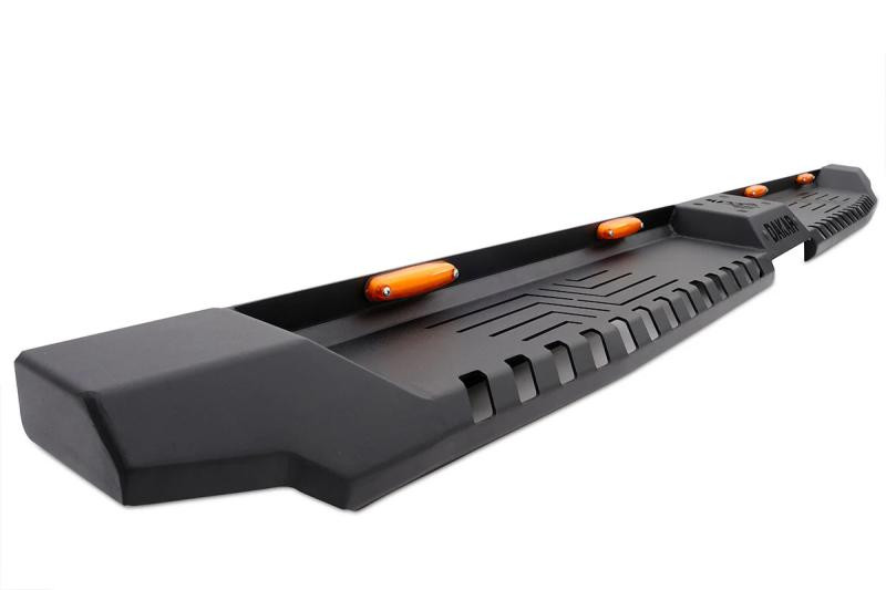 Купити Бокові пороги Dakar V2 з LED (2 шт, метал) для Volkswagen Amarok 2022- рр