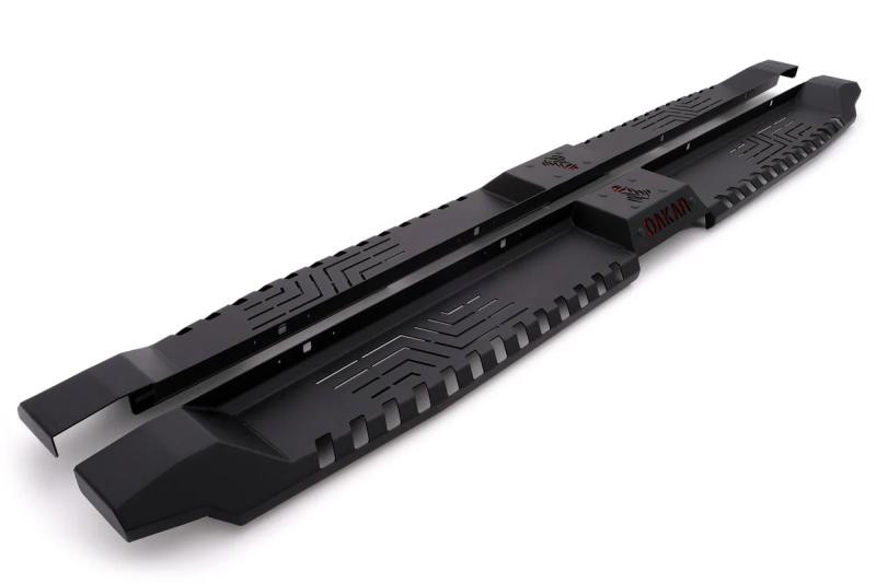 Купити Бокові пороги Dakar V2 без LED (2 шт, метал) для Volkswagen Amarok 2022- рр