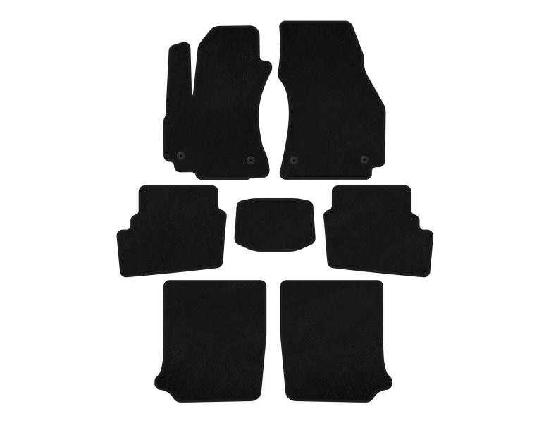 Купити Килимки текстильні Premium (3 ряди, 2003-2005, 7-ми місний, Чорний) для Opel Zafira A рр