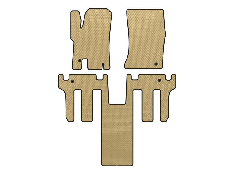 Купити Килимки EVA (2 ряди, Бежевий) для Ssang Yong Rodius