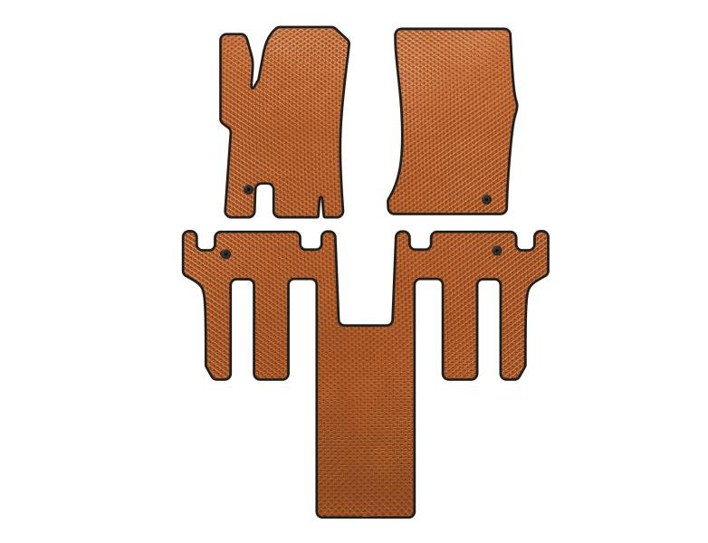 Купить Коврики EVA (2 ряда, Оранжевый) для Ssang Yong Rodius