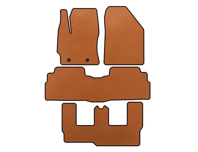 Купити Килимки EVA (3 ряди, 7-ми місний, Помаранчевий) для Toyota Verso 2009- рр